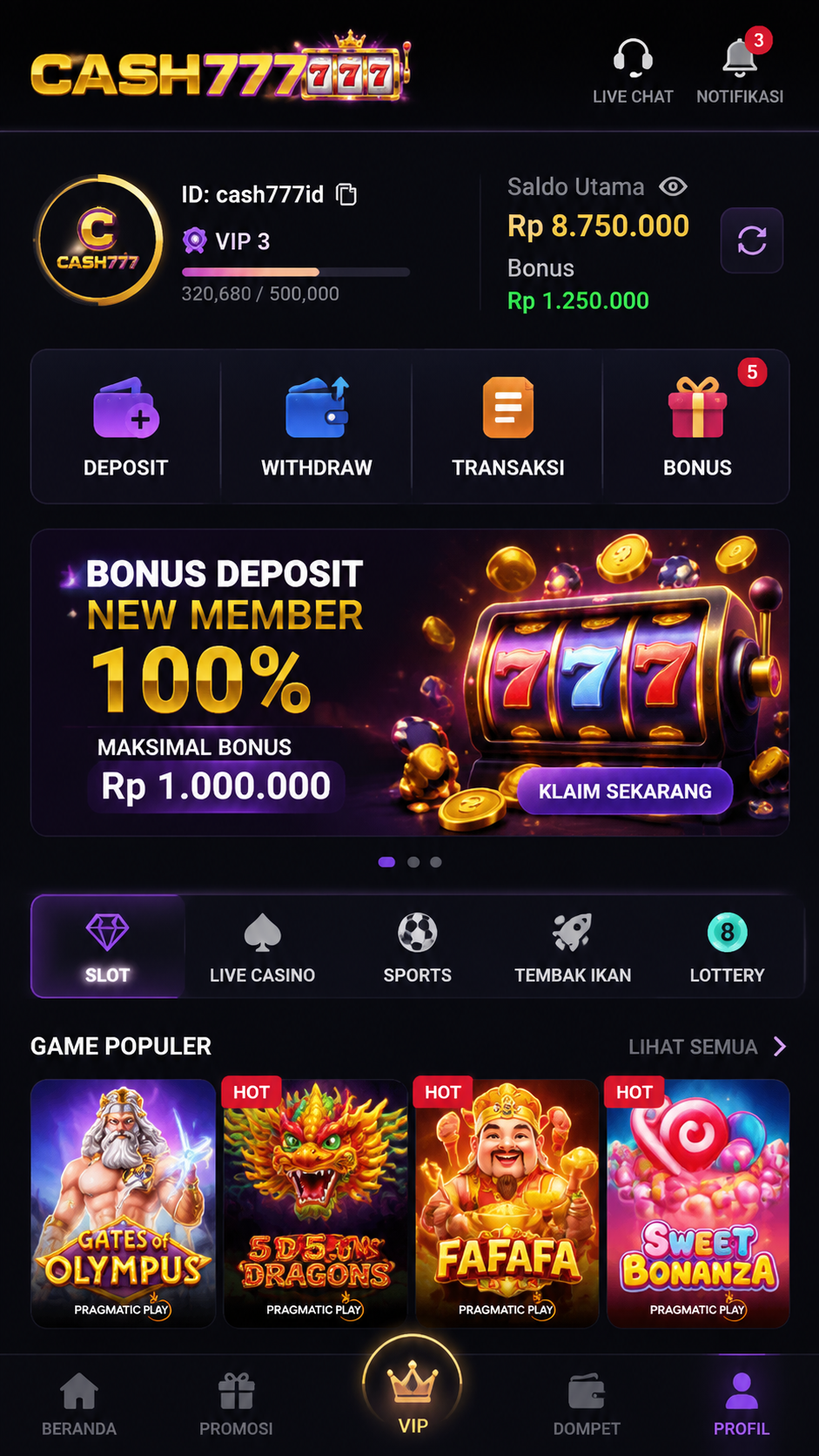 Screenshot 3 cash777